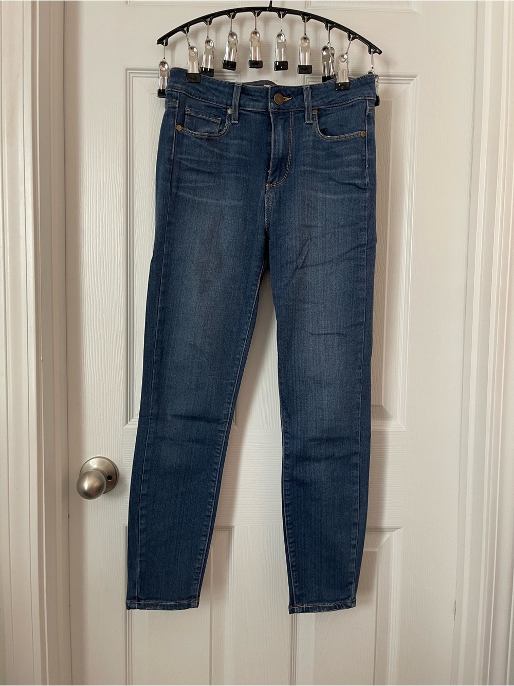PAIGE Women's Dark Blue Skinny Jeans